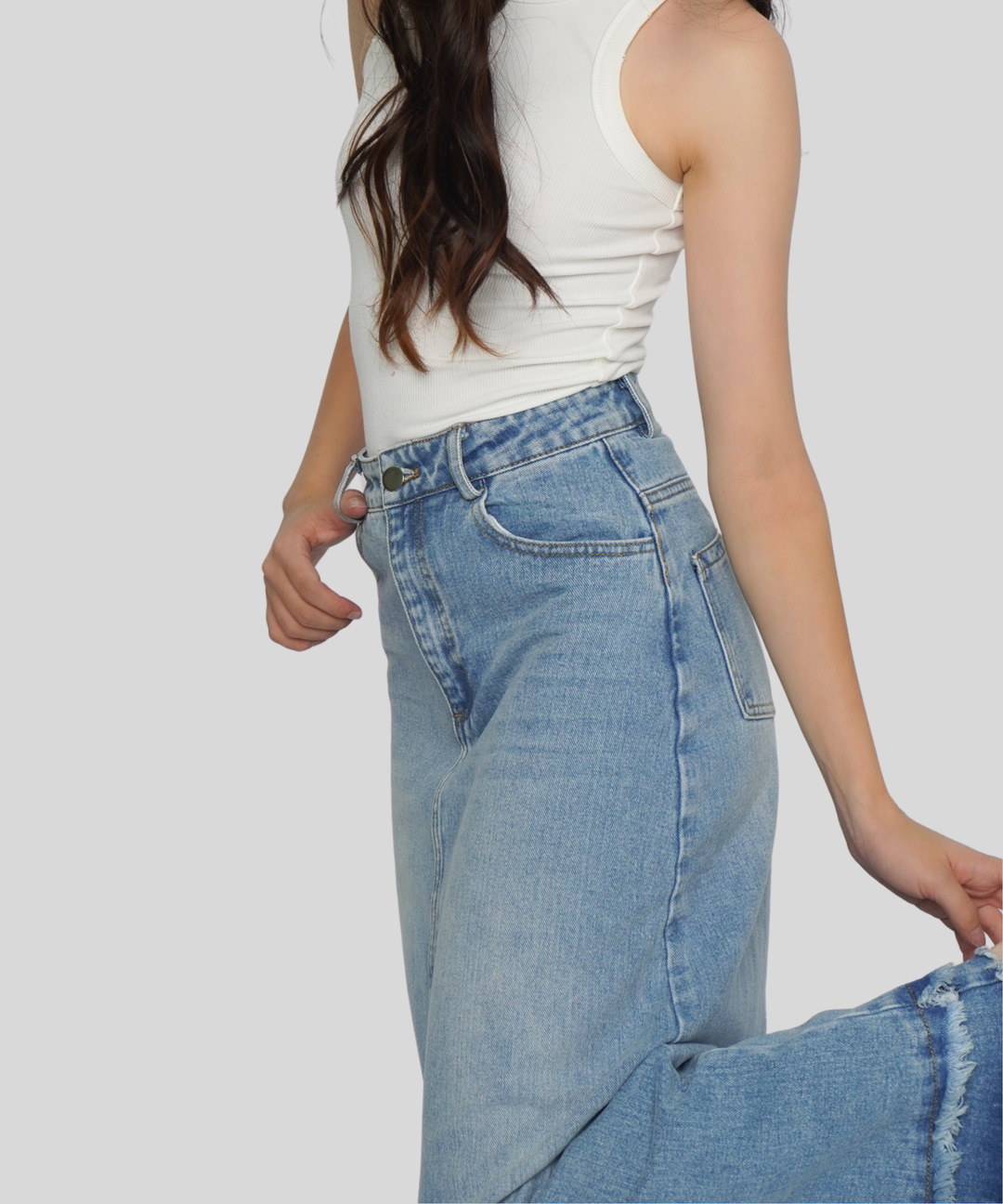 Distressed Maxi Skirt