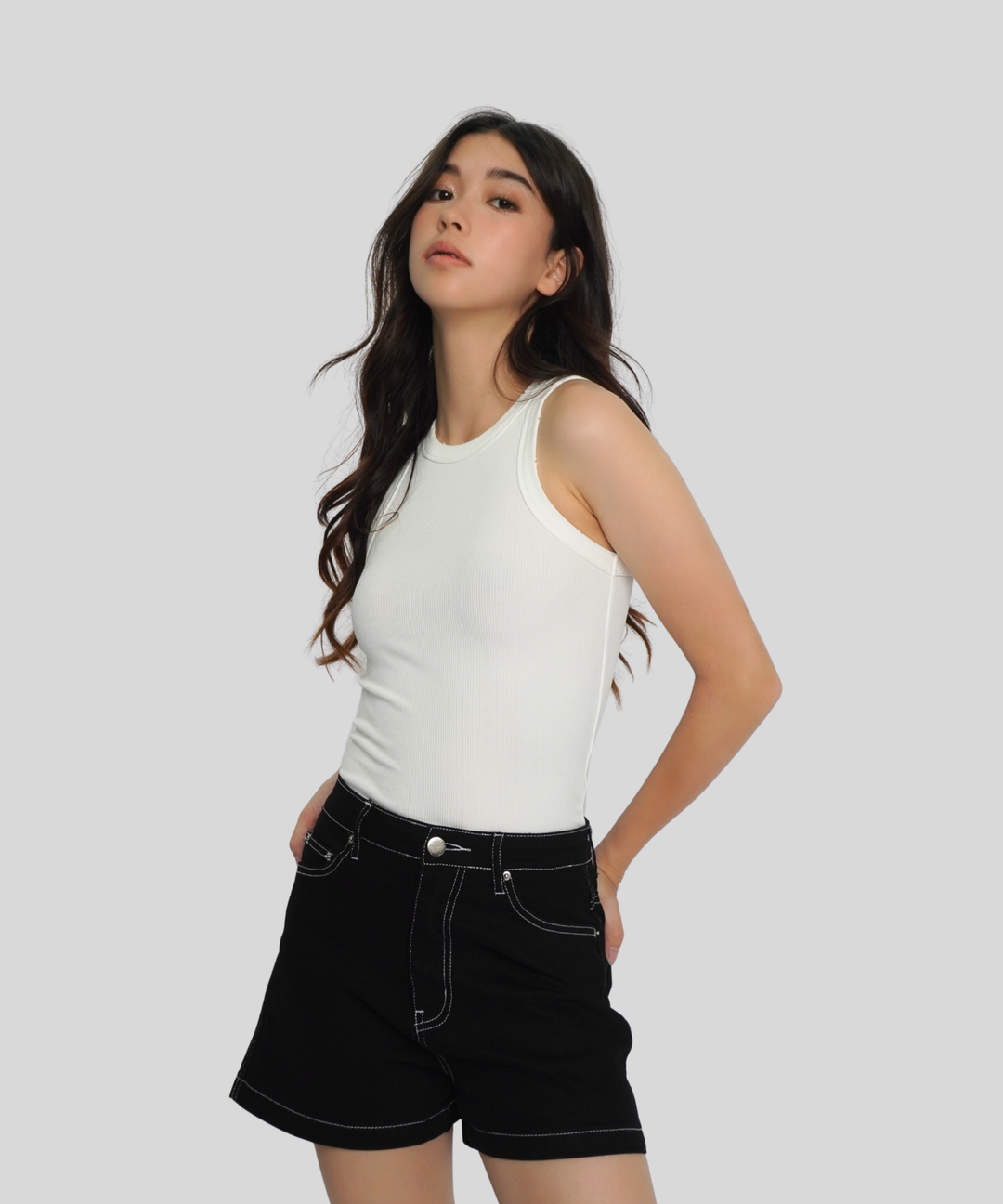 Contrast Stitch Shorts