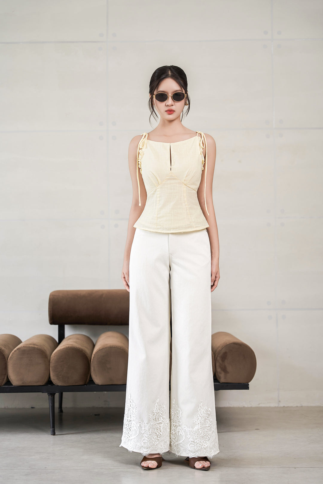Jenner Laced Hem Jeans