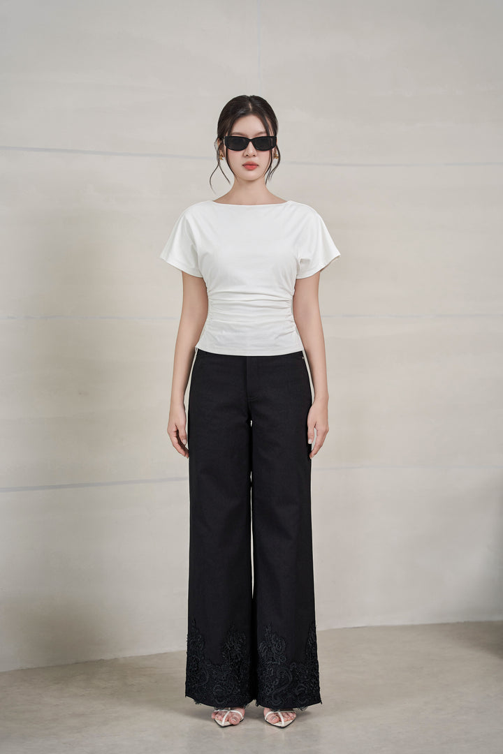 Jenner Laced Hem Jeans