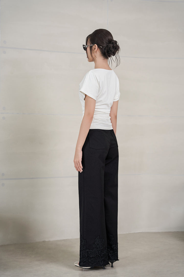 Jenner Laced Hem Jeans