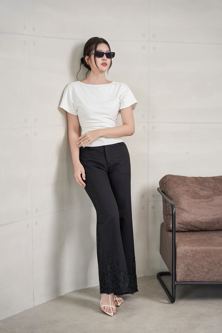 Jenner Laced Hem Jeans