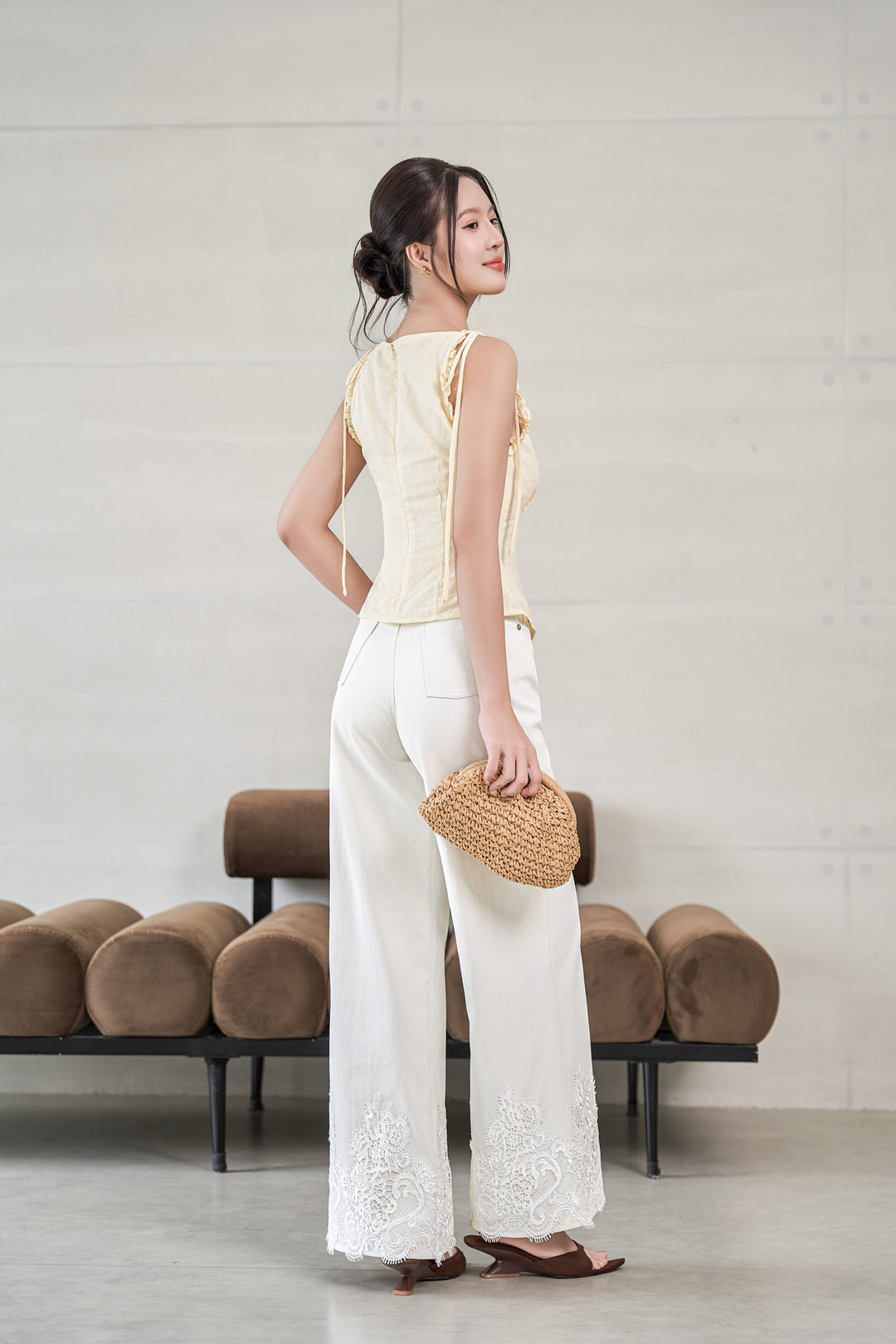 Jenner Laced Hem Jeans
