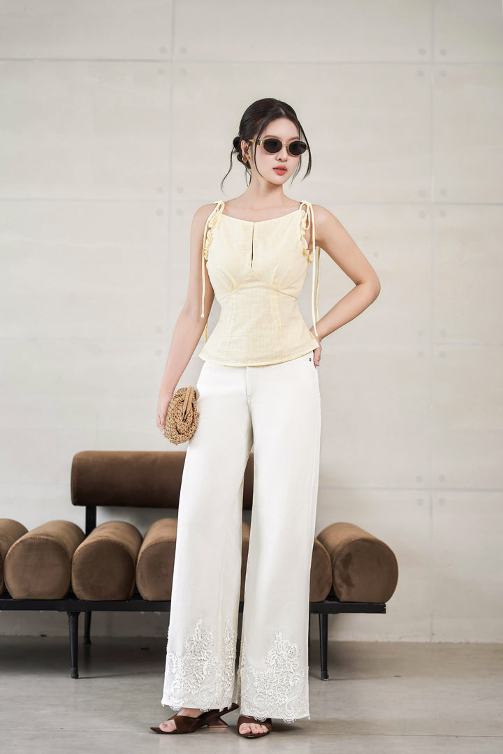 Jenner Laced Hem Jeans
