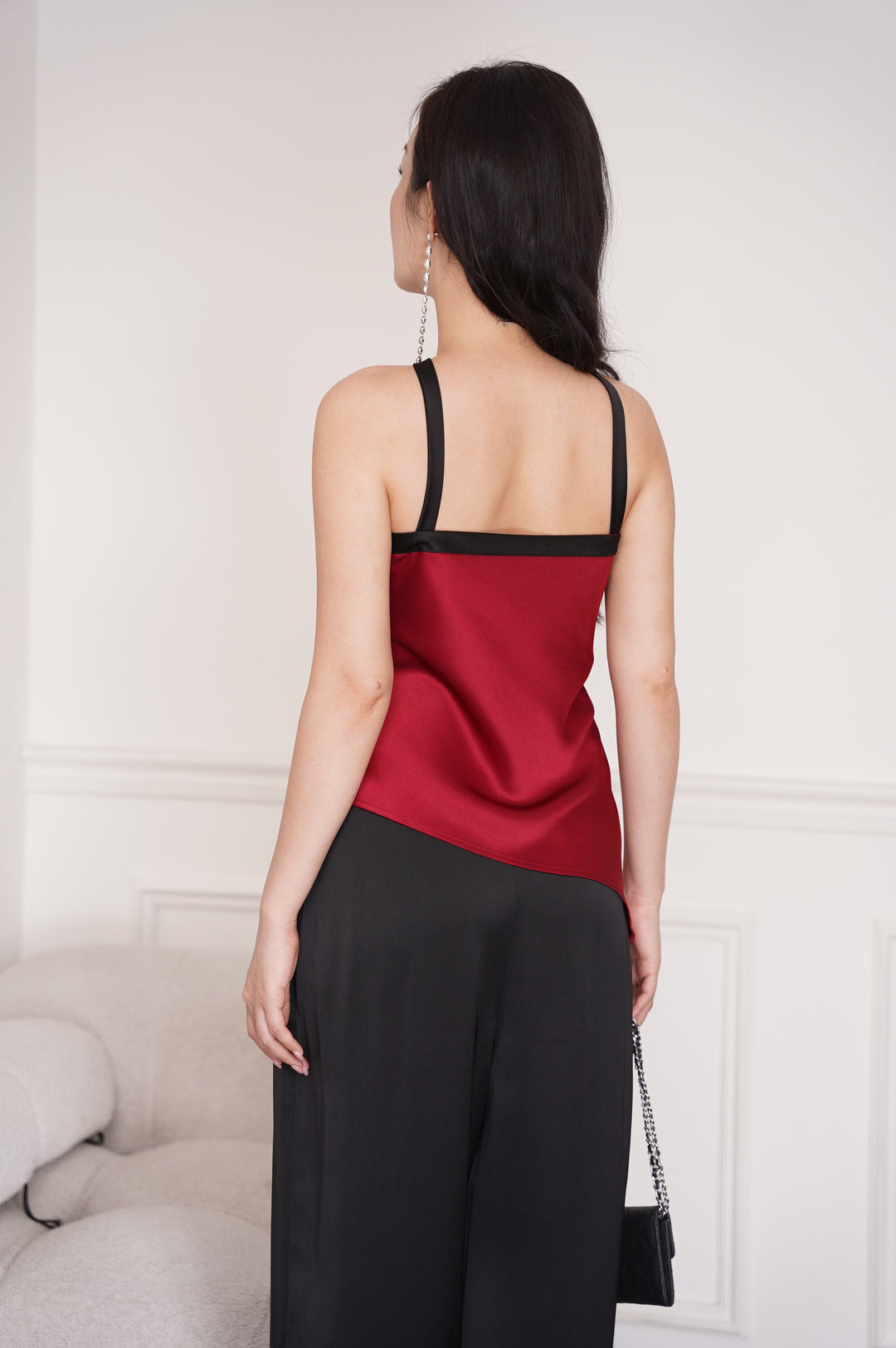 Rosé Ribbon Halter Top