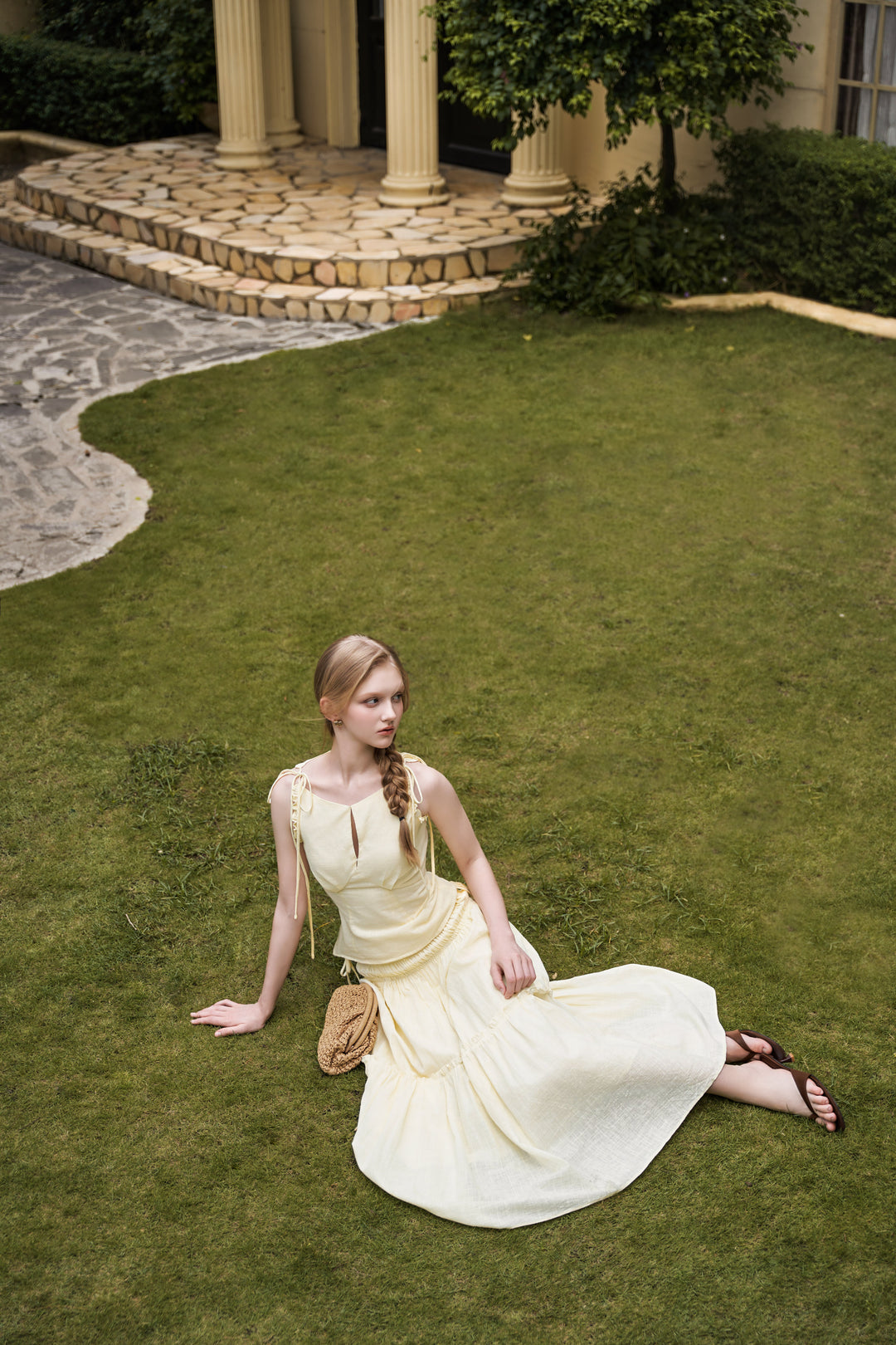 Jacqueline Ruched Maxi Skirt
