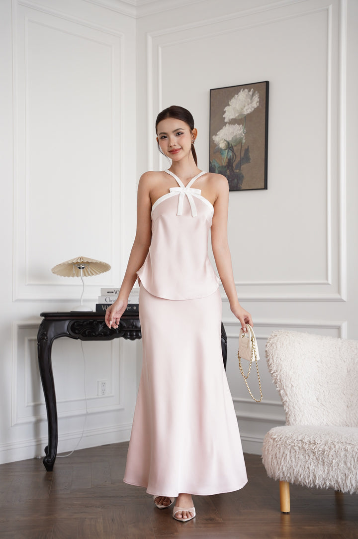 Rosé 2.0 Ribbon Halter Top