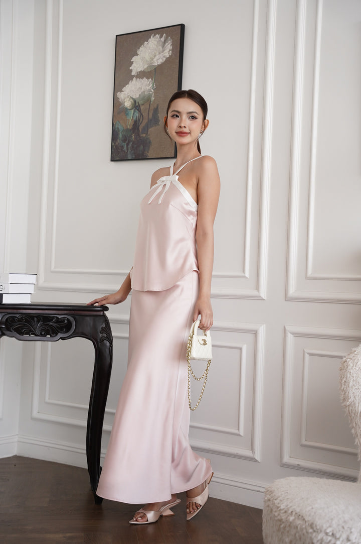 Rosé 2.0 Ribbon Halter Top