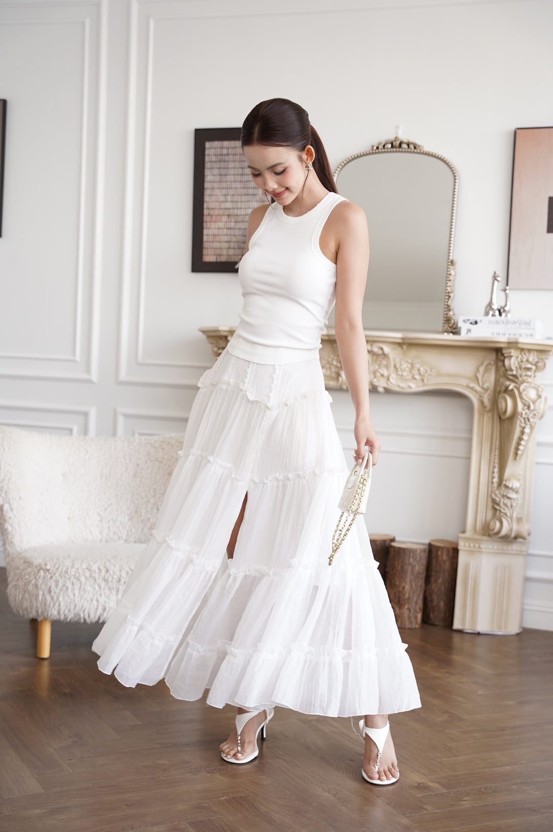 Lila Tiered Maxi Skirt