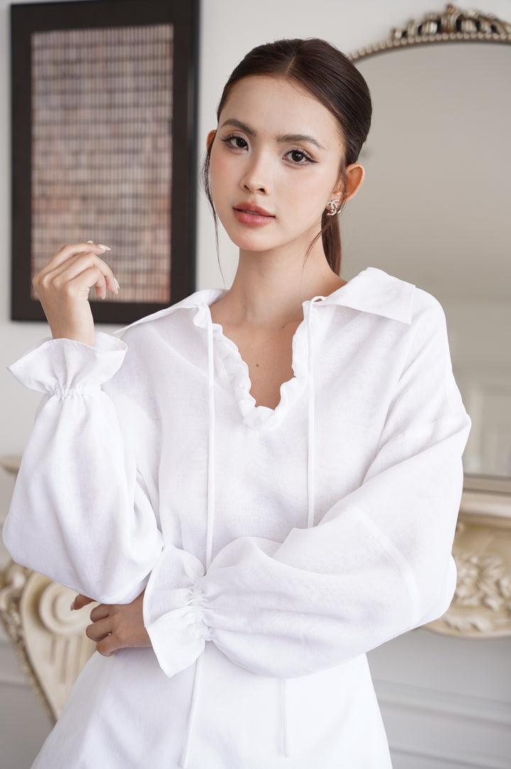 Jack S.Mesh Long Sleeve Dress