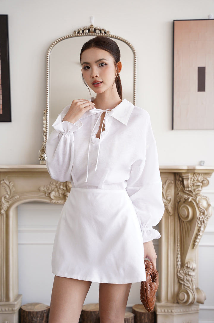 Jack S.Mesh Long Sleeve Dress