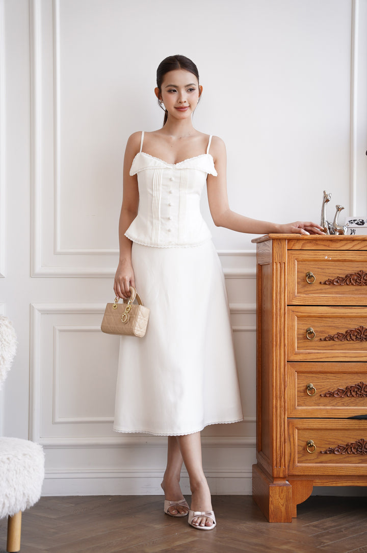 Primrose Lace Linen Top