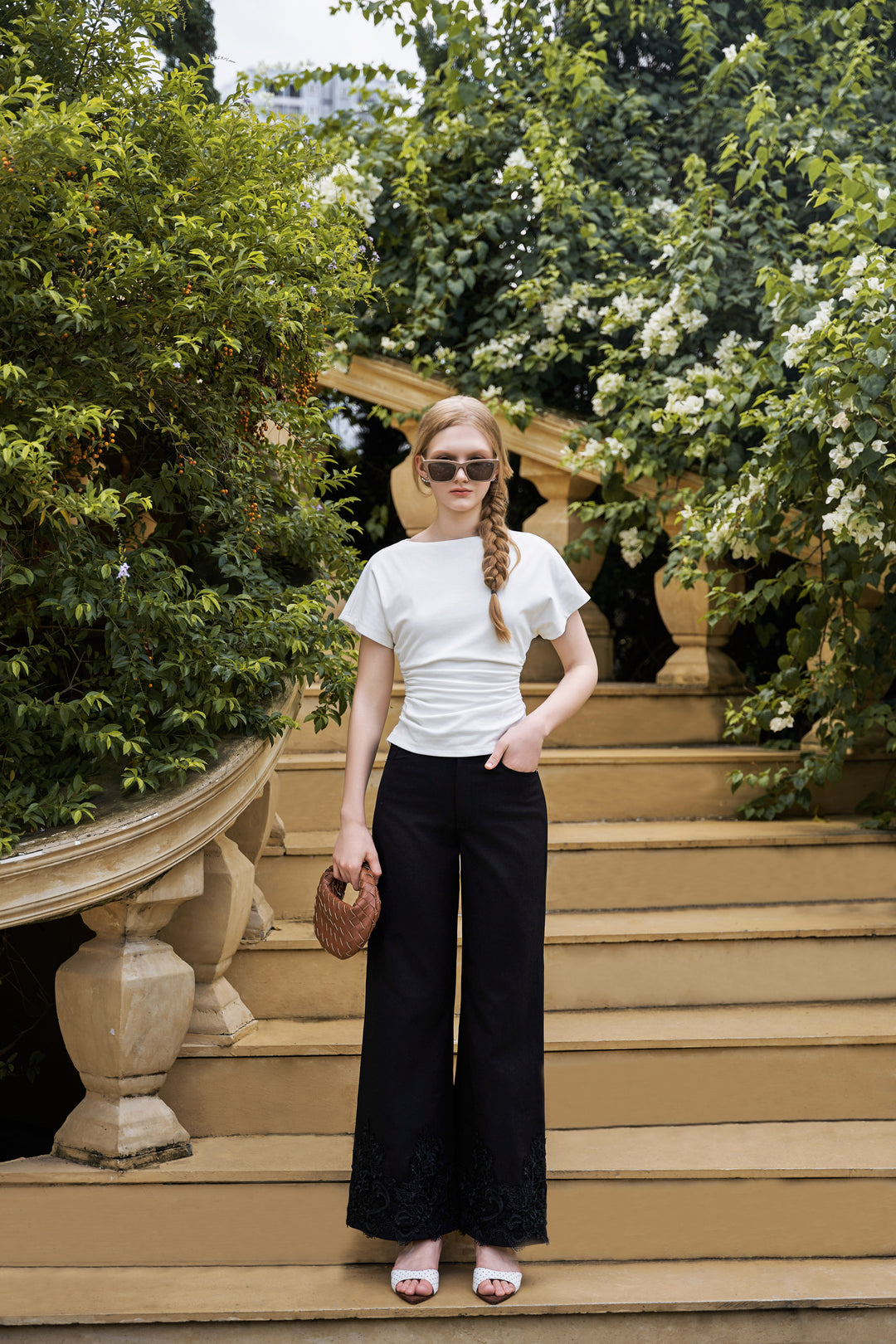 Jenner Laced Hem Jeans