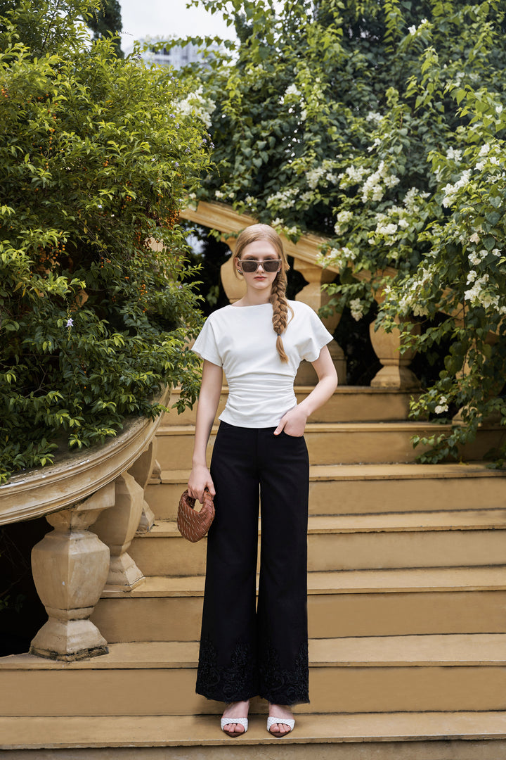 Jenner Laced Hem Jeans