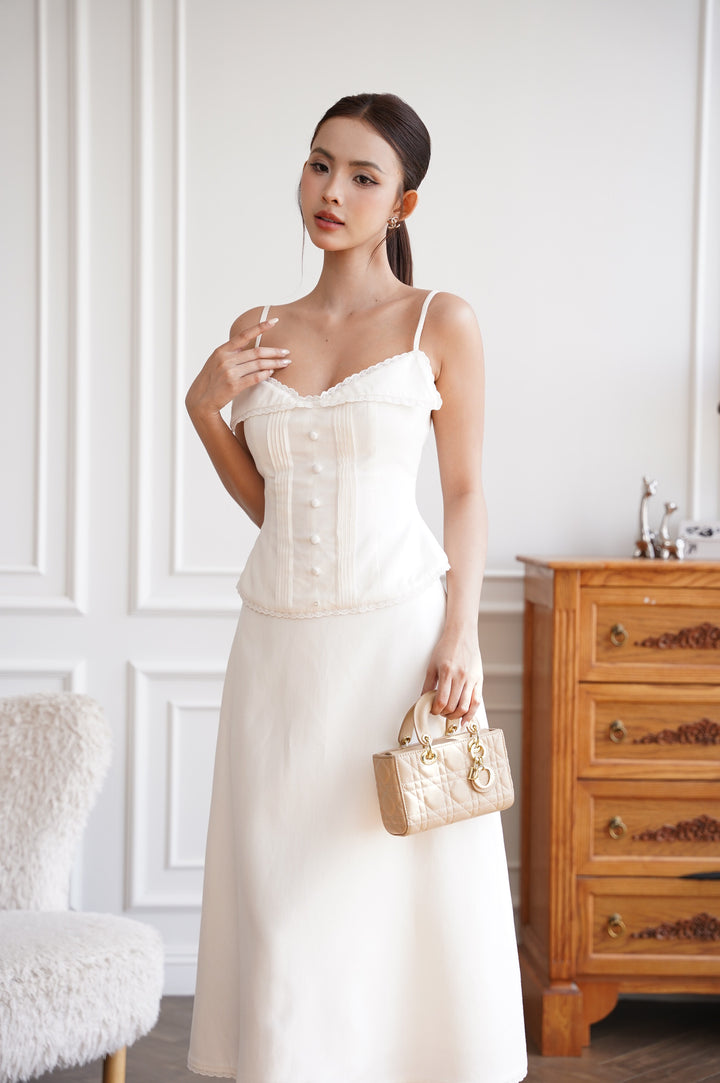 Primrose Lace Linen Top