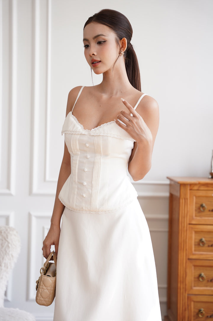 Primrose Lace Linen Top