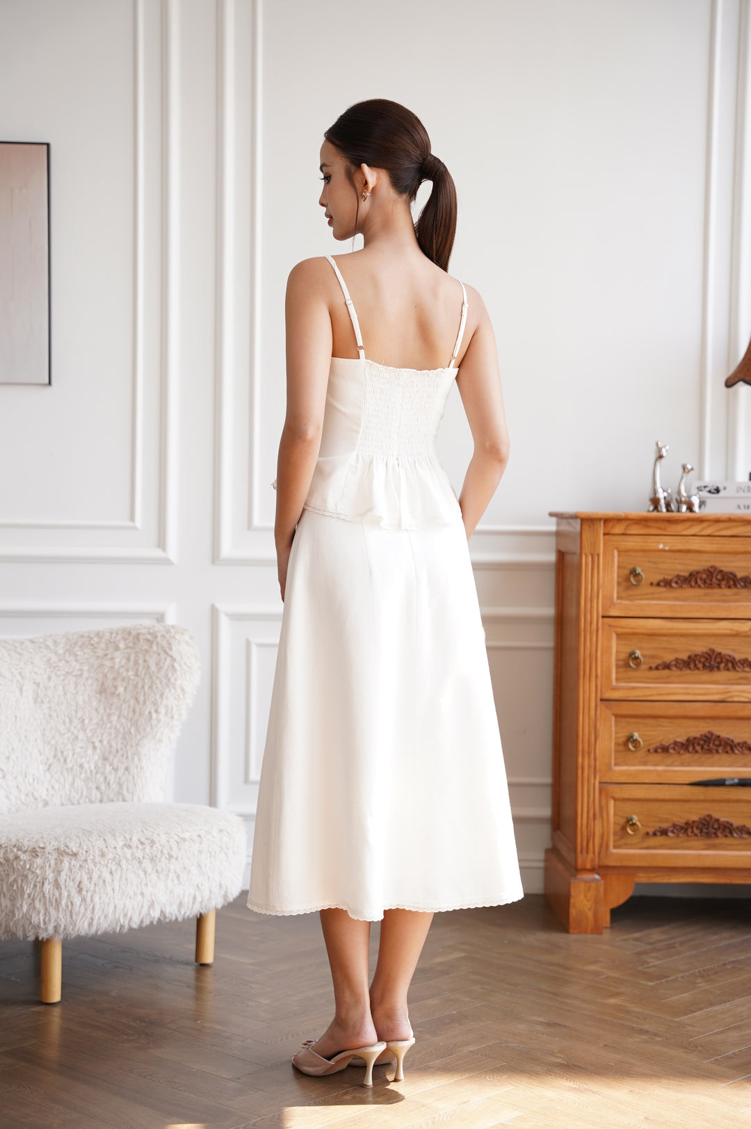 Everdeen Lace Linen Skirt