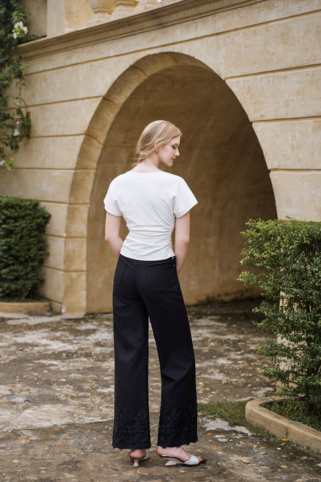 Jenner Laced Hem Jeans