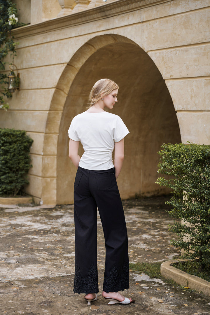 Jenner Laced Hem Jeans