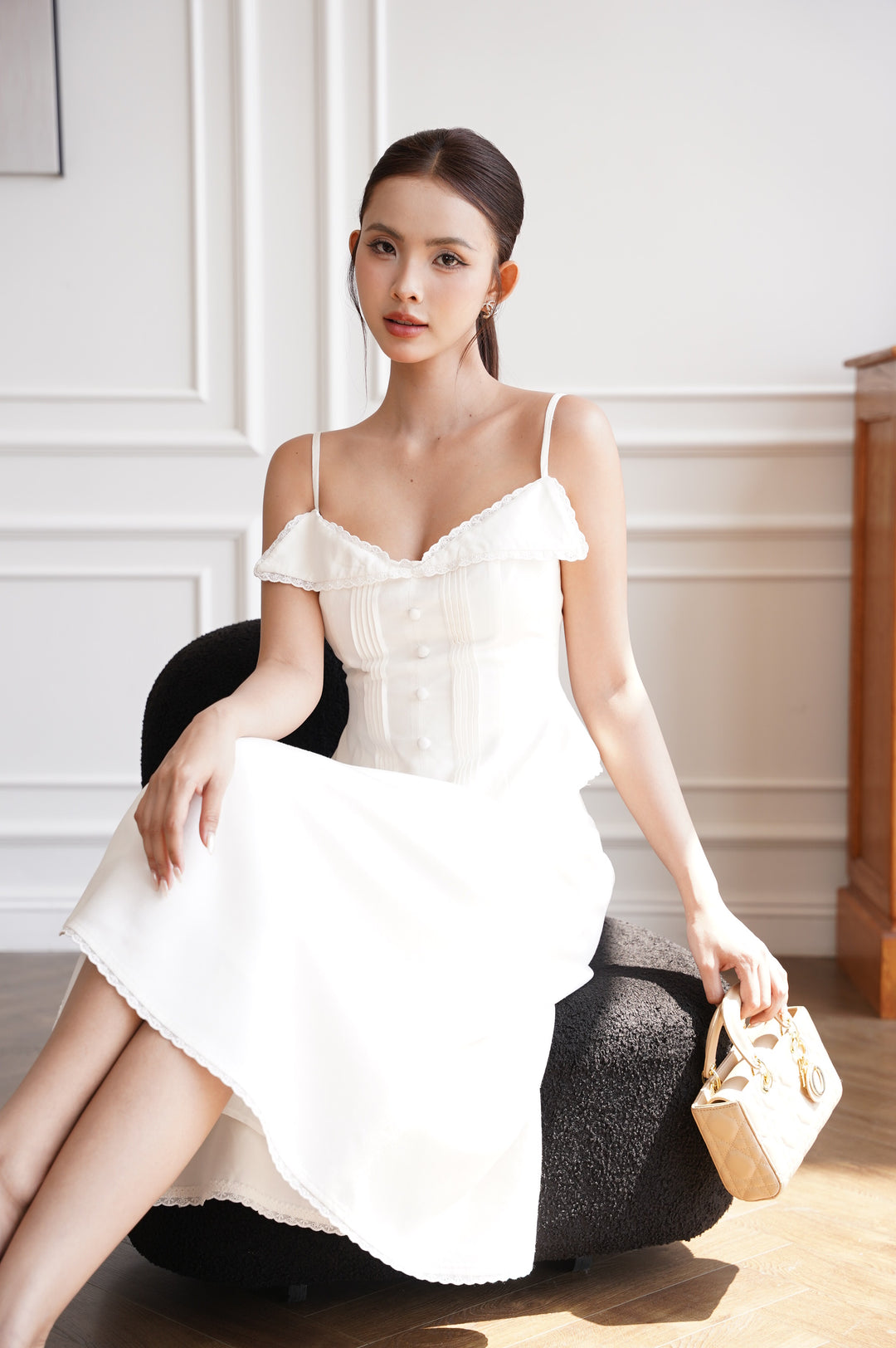 Everdeen Lace Linen Skirt