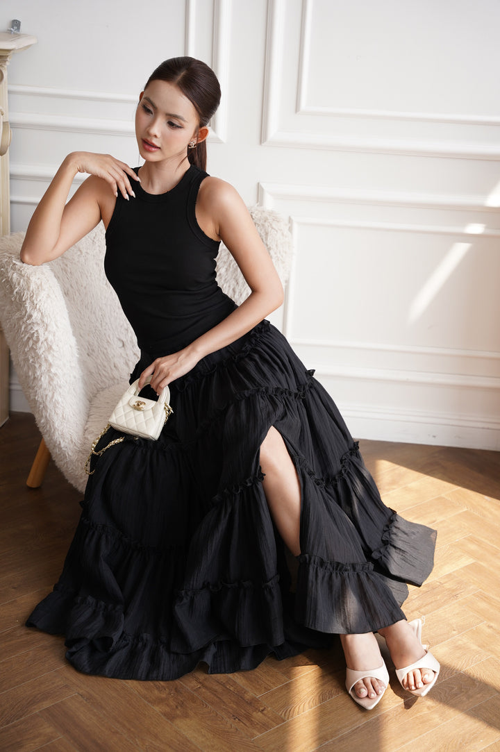 Lila Tiered Maxi Skirt